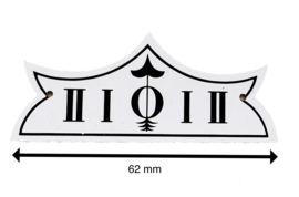 Slinger uitslag plaat aluminium, 62 mm