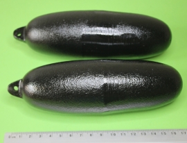 Ar.6 Zwarte ellips vormige gewichten 2 kg