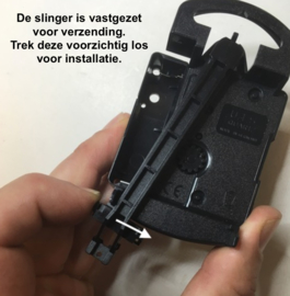 Uhren Technik Schwarzwald (UTS) Quartz met slinger, Duitsland, AA batt., A=16 mm.