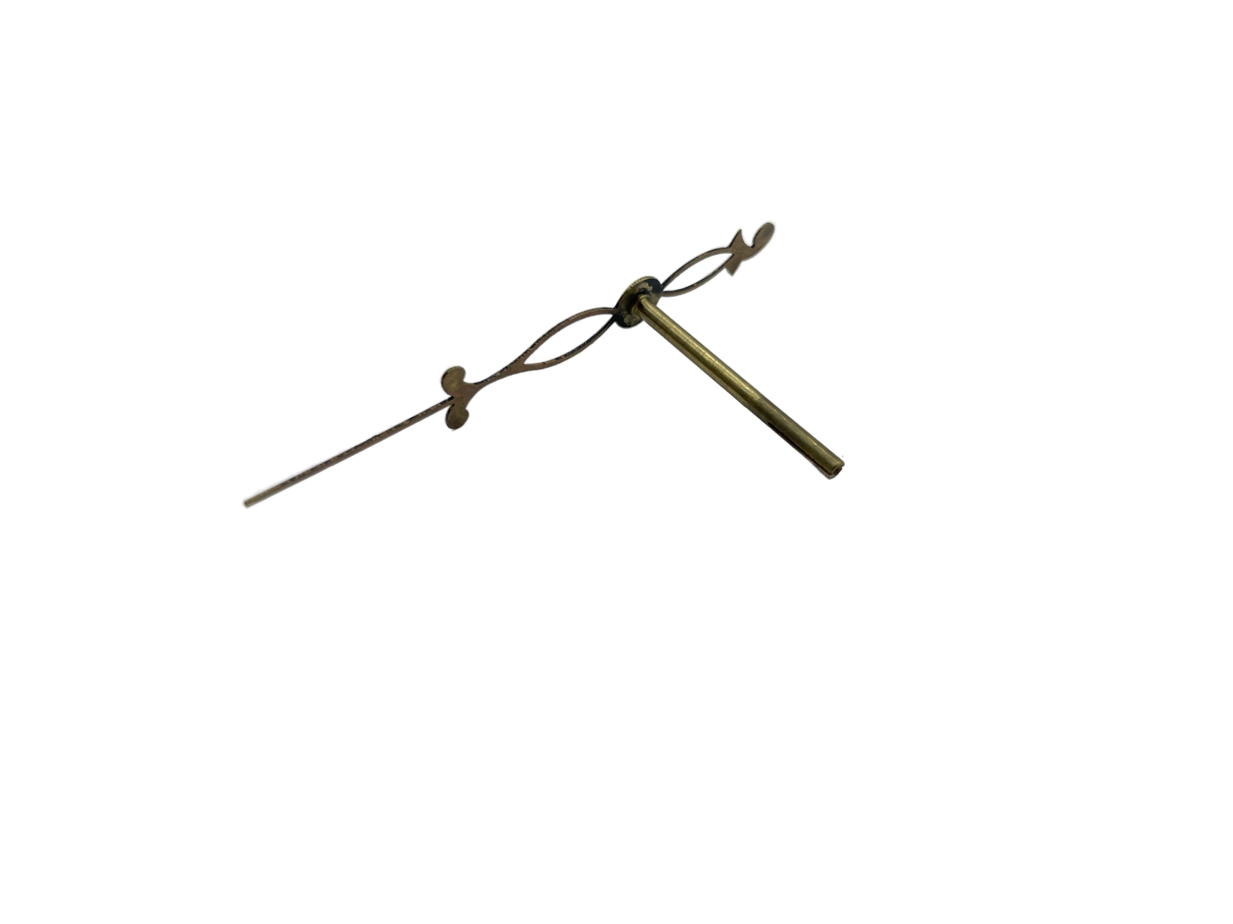Secondewijzer voor o.a. Engels staand horloge, goudkleur, 50 mm
