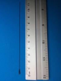 schroefveer voor Franse pendule 1,6 mm schroefdraad/ l.115mm