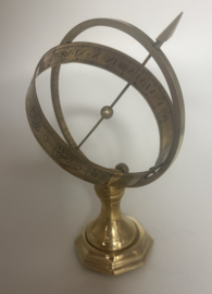 Vintage Zonnewijzer, tafelmodel, hoogte ca 20 cm