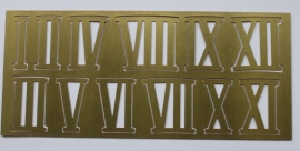 cs419 messing Romeinse cijfersset, 25 mm