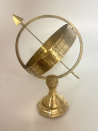 Vintage Zonnewijzer, tafelmodel, hoogte ca 20 cm