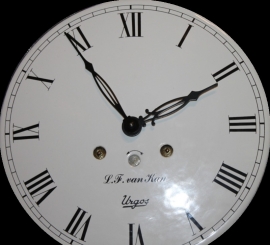 QEF 529 Klassieke messing wijzerset, zwart, 70/92mm.