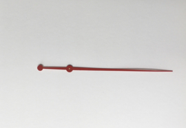 sec71 Secondewijzer voor quartz. 65mm. rood