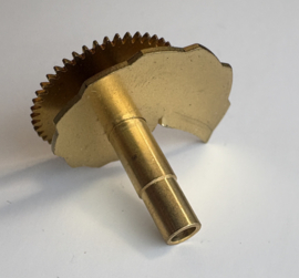 slakkenhuis voor Hermle uurwerk, massief messing urenwiel, totale hoogte 21.25 mm