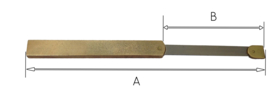 L46 slingerveer voor Friese staartklok of Engels staand horloge met extra lang gaffelblok, 135 mm, Engeland