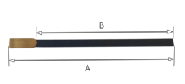 L19 Slingerveer voor staand horloge of Friese staart 120 mm