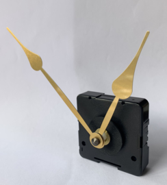 sch020 Quarzt wijzerset, model 'schoppen' goud 83/118 mm