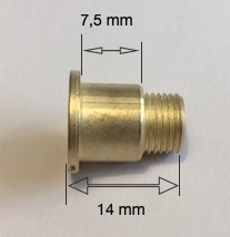 bevestigingsschroef voor 20 mm quartz, lengte 14 mm