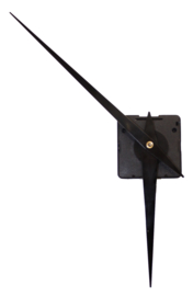 EF02 UTS Quartz wijzers, model 'speer', zwart 120/170 mm