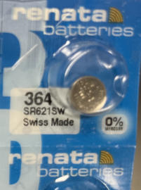 Renata 364 Horloge batterij, 0% lood, 0% kwik, Zwitserland
