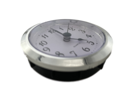 6180. Insteek quartz met zilverkleurige rand, 60 mm