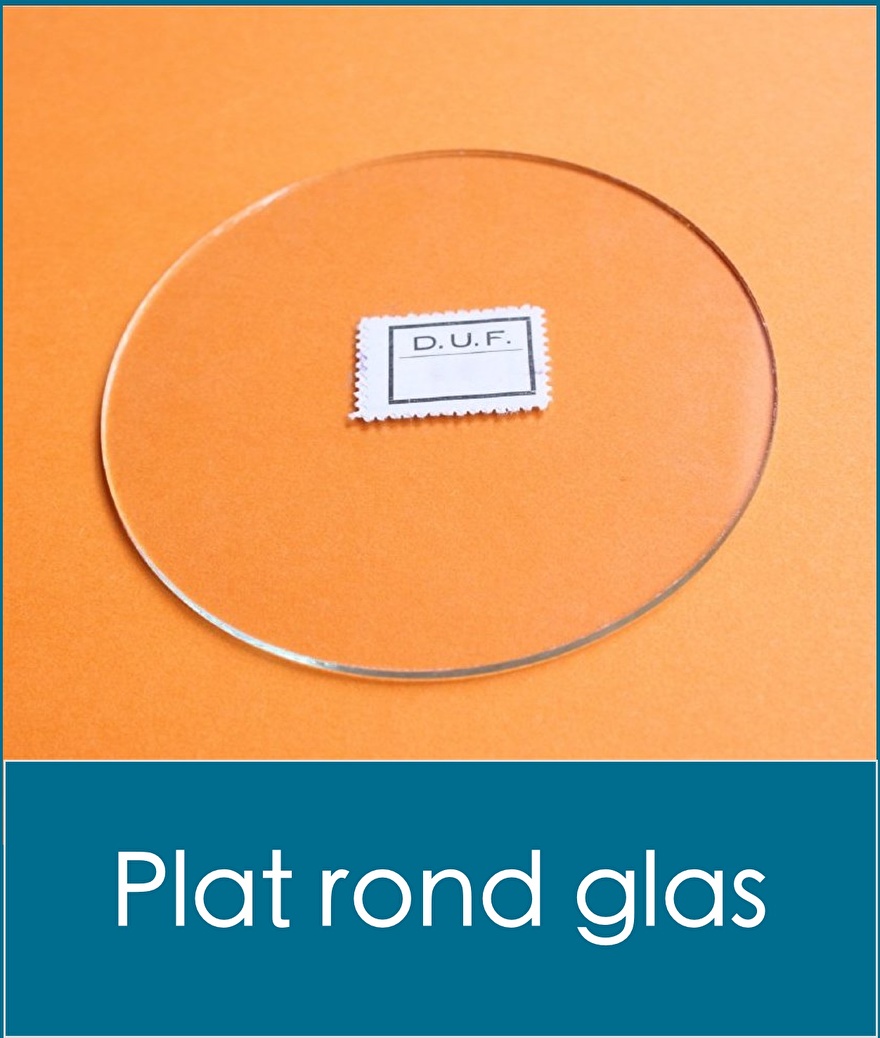 Omkleden massa levering Glas rond bol en plat voor klokken | Clockparts.nl