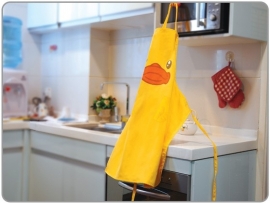 B-duck luxe keukenschort geel