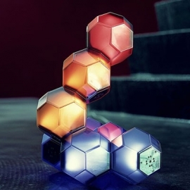 Qis design Crystal Light Ball - 8- stuks set