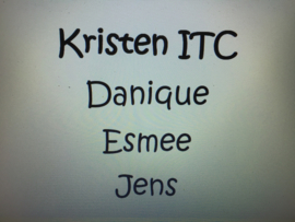 Kristen ITC