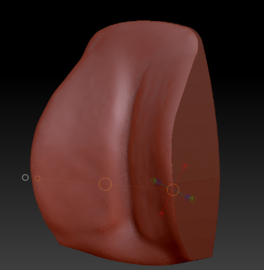 Maatwerkbureaustoel met 3D gevormd rugpand.