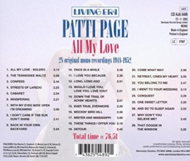 PATTI PAGE     - All My Love