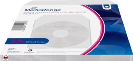 MEDIARANGE PLASTIC SLEEVES voor CD-DVD