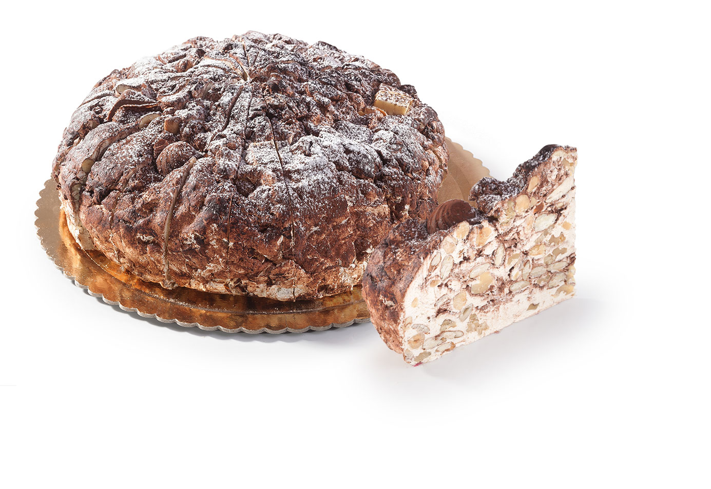 Nougat punt Rivoltini / Nogataart zacht Chocolade Truffle | ca 200Gram/ t.h.t. 31-12-2026