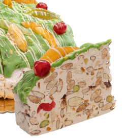 Nougat punt Rivoltini / Nogataart zacht met Cassata | ca 200Gram/ t.h.t. 31-07-2025