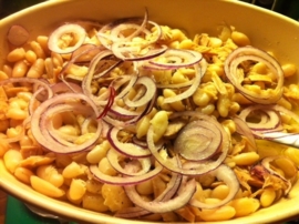 Krombekken met tonijn (bij- of lunchgerecht)