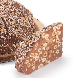 Nougat punt Rivoltini / Nogataart zacht met Gianduja | ca 200Gram/ t.h.t. 31-07-2025