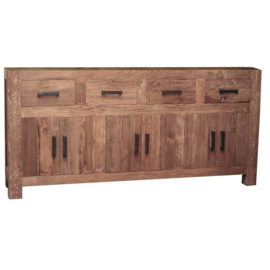 Oriental Dressoir model B 210 cm breed deze serie gemaakt van oud gerecycled Teak hout