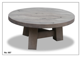 687 salontafel van 100 cm rond van Massief Eiken Koopmansmeubelen voor een lage prijs