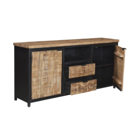 Cod Collectie Dressoir 2 Deur  + 2 laden Dressoir 180 breed Nat.  nu in de actie