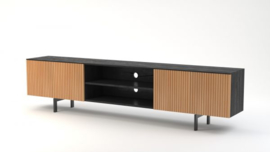 Piano  collectie  Grote Tv-meubel 240 cm breed Mango deuren