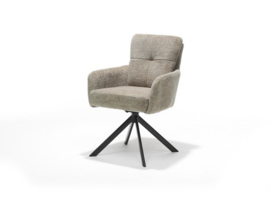 MAPLES  ZAND DRAAI EETKAMERSTOEL voor de laagste prijs NU 6 STOELEN VOOR €.720,=