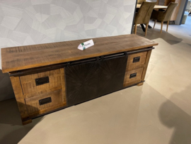 BRADLEY tv-meubel 160 massief Mango voor de laagste prijs