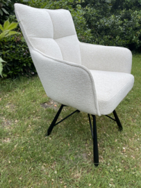 Eetstoel model Gido 01  Raven 22 Ivory  Draaibaar: 360 graden draaibaar - auto return Extreme korting