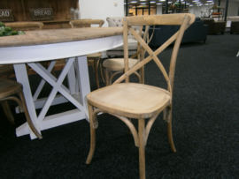 Louvre eettafel 150 cm rond Teak blad met wit onderstel div.mogelijk heden. tegen de laagste prijs.