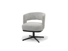 SIERRA  eetkamerstoel MARBELLA Black en White  Draaibaar: 360 graden