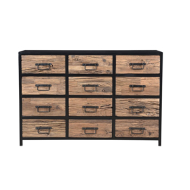 Raw Sideboard 12 Ladekast  134x35x90 cm massief Mango laagste prijs