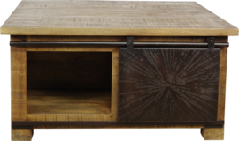 BRADLEY salontafel 90 x90 cm. massief Mango voor de laagste prijs