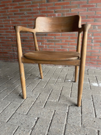 JEROEN Massief eetkamerstoel blank