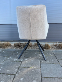 Adam draaistoel Gestoffeerd in Milan Lichtgrijs super actie