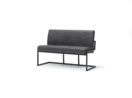 Milaan eetbank  135cm Micro leder B2 Antraciet extra actie