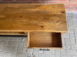Firenze  industriële Tv-dressoir 160 cm breed  mangohout en metaal voor een  speciale prijs