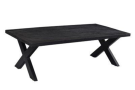 COD DINING TABLE 220 - ZWART eettafel van blad mango zwart