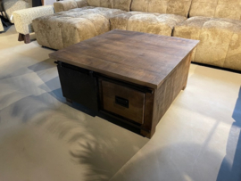 BRADLEY salontafel 90 x90 cm. massief Mango voor de laagste prijs