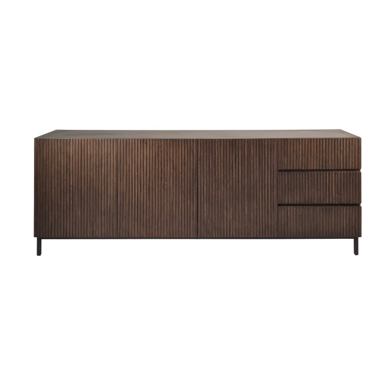 Sevilla dressoir 185 cm in sterk Acacia hout 3d 3 l voor de laagste prijs