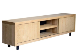 Fort Blank eiken Tv-meubel  270x40x56 cm met schuifdeuren