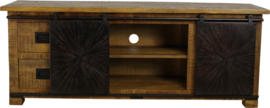 BRADLEY tv-meubel 160 massief Mango voor de laagste prijs