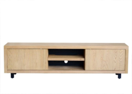 Fort Blank eiken Tv-meubel  270x40x56 cm met schuifdeuren